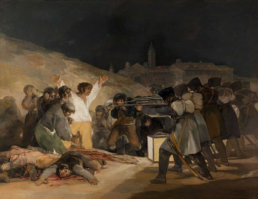 El 3 de mayo en Madrid: los fusilamientos de la montaña del Príncipe Pío Francisco de Goya Francisco de Goya - El 3 de mayo en Madrid: los fusilamientos de la montaña del Príncipe Pío