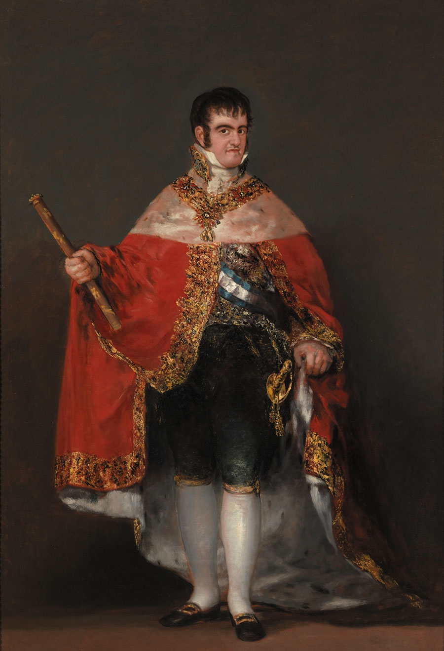 Fernando VII con manto real Francisco de Goya Francisco de Goya - Fernando VII con manto real