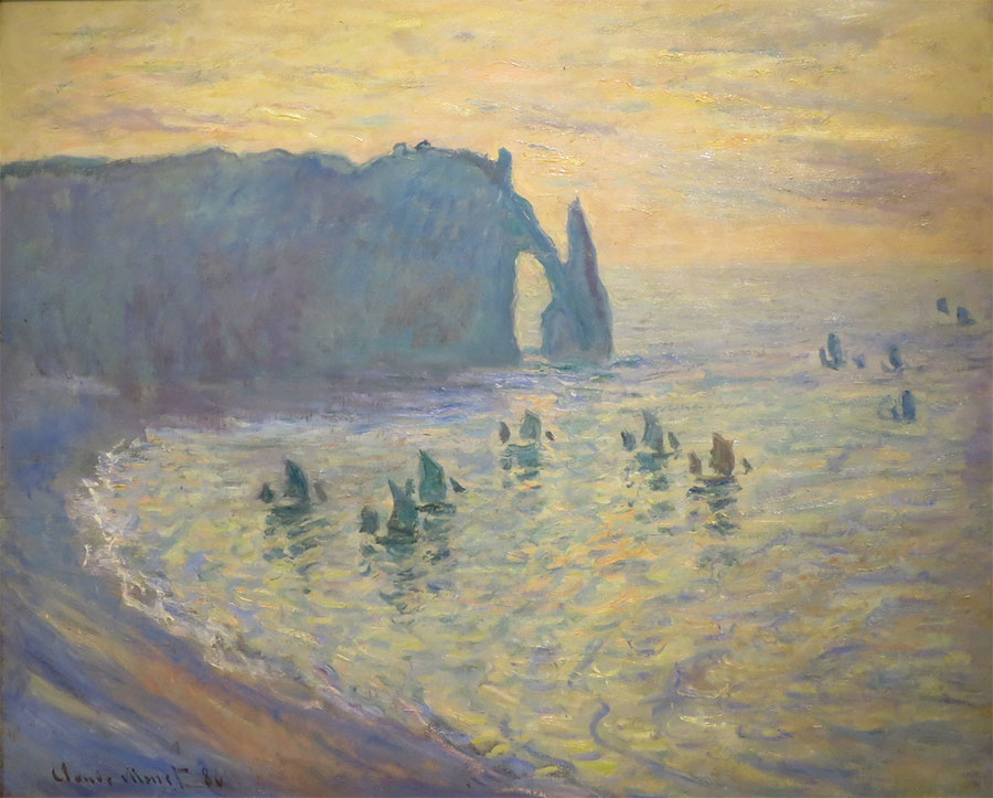 Arrecifes en Étretat Claude Monet Claude Monet - Arrecifes en Étretat
