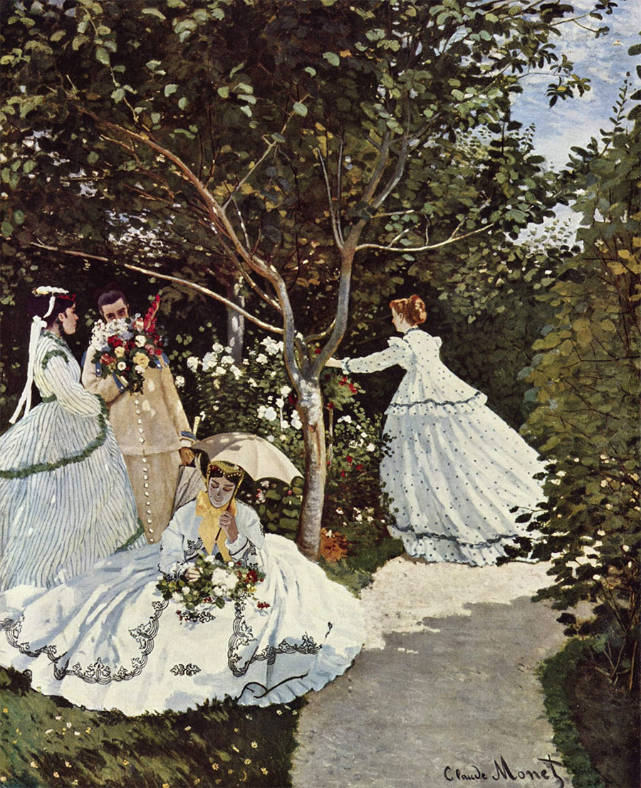 Mujeres en el jardin Claude Monet Claude Monet - Mujeres en el jardin