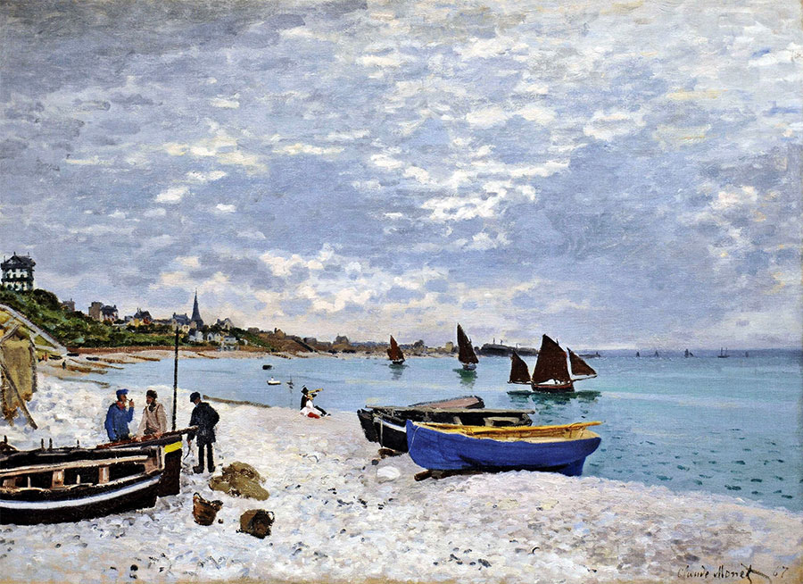 La playa de Sainte-Adresse Claude Monet Claude Monet - La playa de Sainte-Adresse