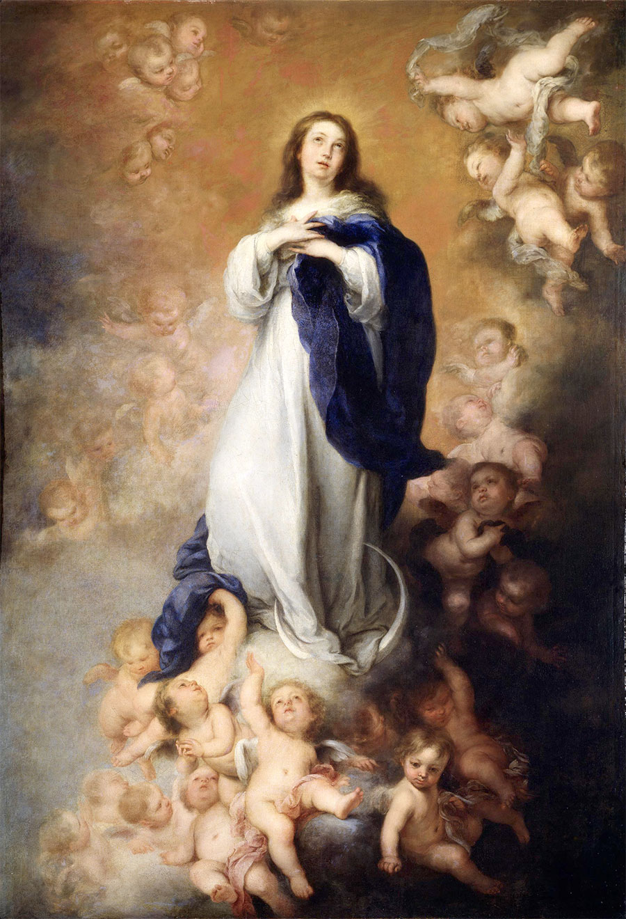 Inmaculada Concepción de los Venerables (Inmaculada Soult) bartolome esteban murillo Bartolomé Esteban Murillo - Inmaculada Concepción de los Venerables (Inmaculada Soult)