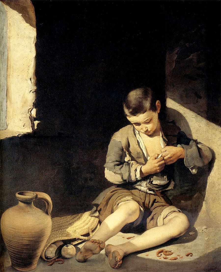 Niño espulgándose bartolome esteban murillo Bartolomé Esteban Murillo - Niño espulgándose