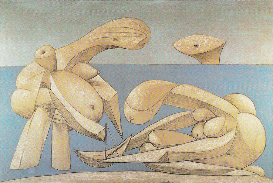Mujeres jugando en la playa Pablo Picasso Picasso - Mujeres jugando en la playa