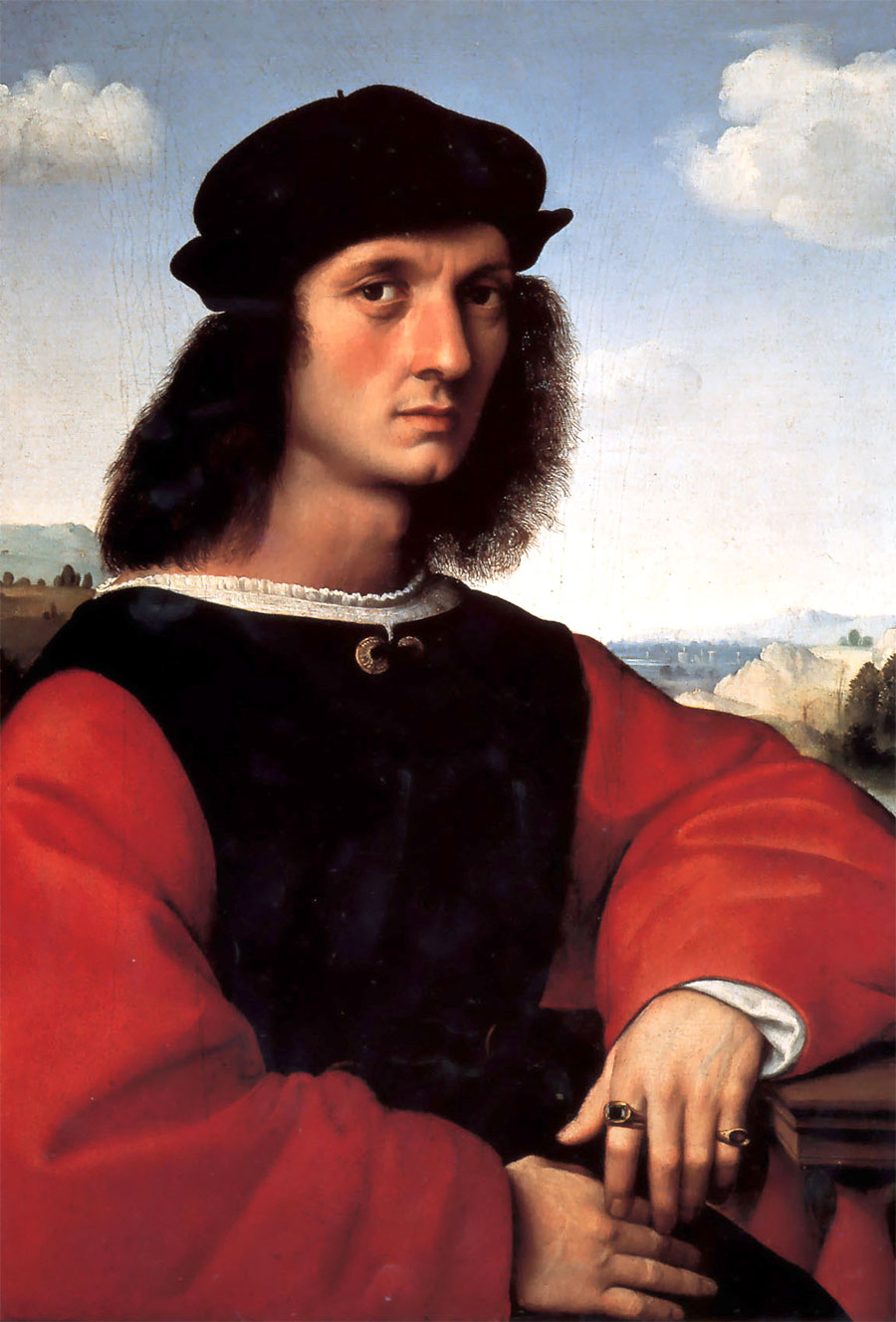 Retrato de Agnolo Doni Rafael Sanzio Rafael Sanzio - Retrato de Agnolo Doni