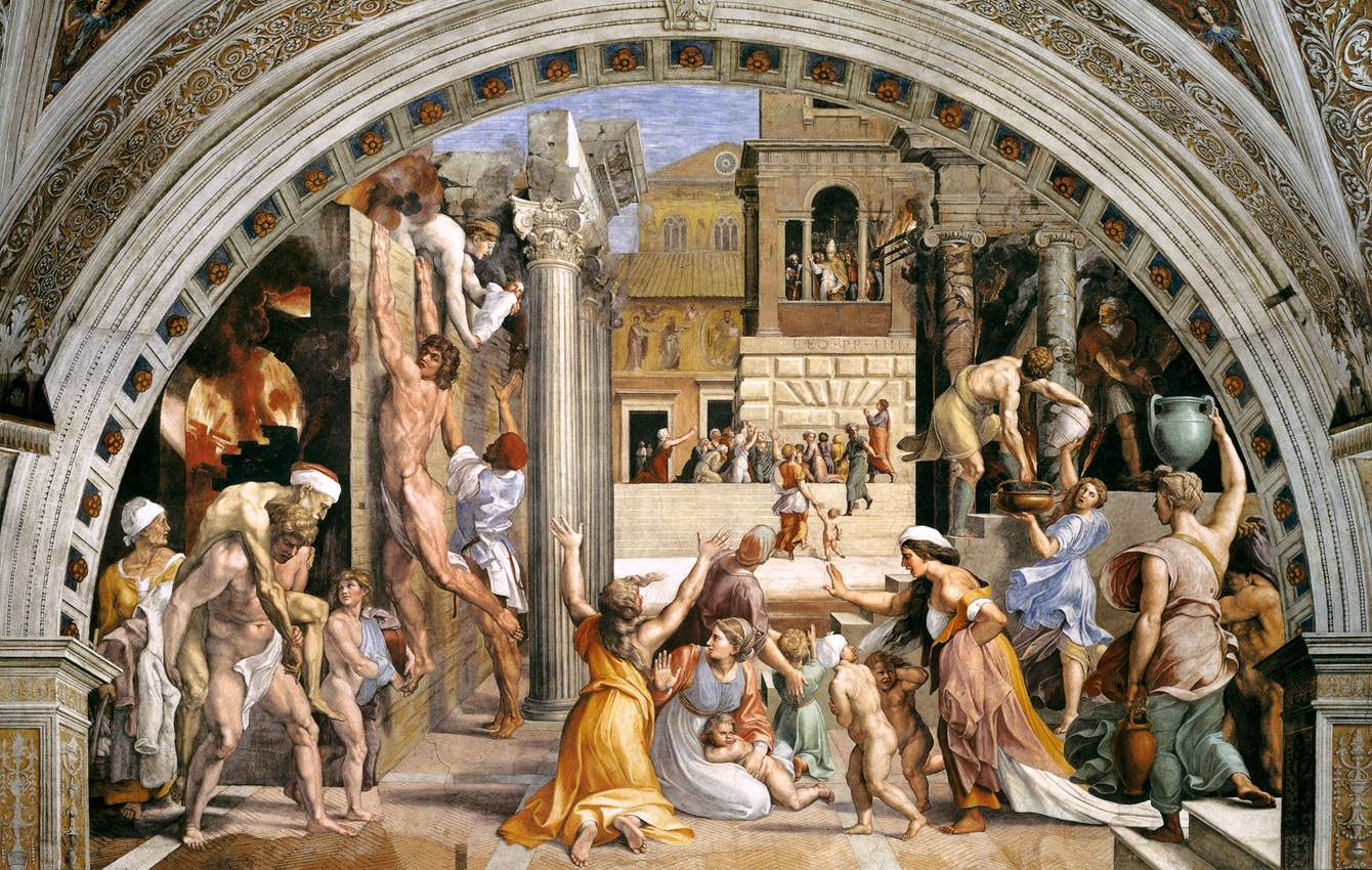 El incendio del Borgo Rafael Sanzio Rafael Sanzio - El incendio del Borgo