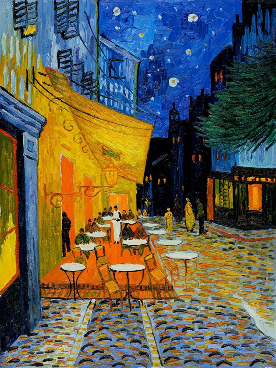 La terraza del café por la noche Vincent van Gogh - La terraza del café por la noche, Place du Forum, Arles