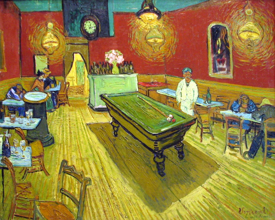 Café por la noche Vincent van Gogh - Café por la noche, Place Lamartine, Arles