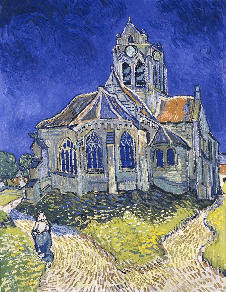 La iglesia de Auvers Vincente van Gogh Vincent van Gogh - La iglesia de Auvers